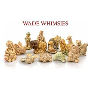 Vintage WADE WHIMSIES Nursery Rhyme Figurines 1971-79, Lot Of 14